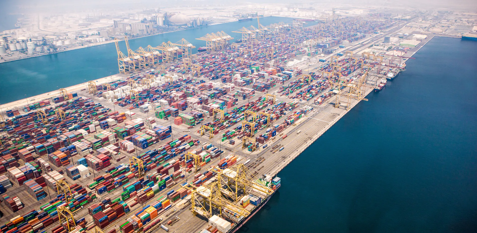 Dubai maritime port view