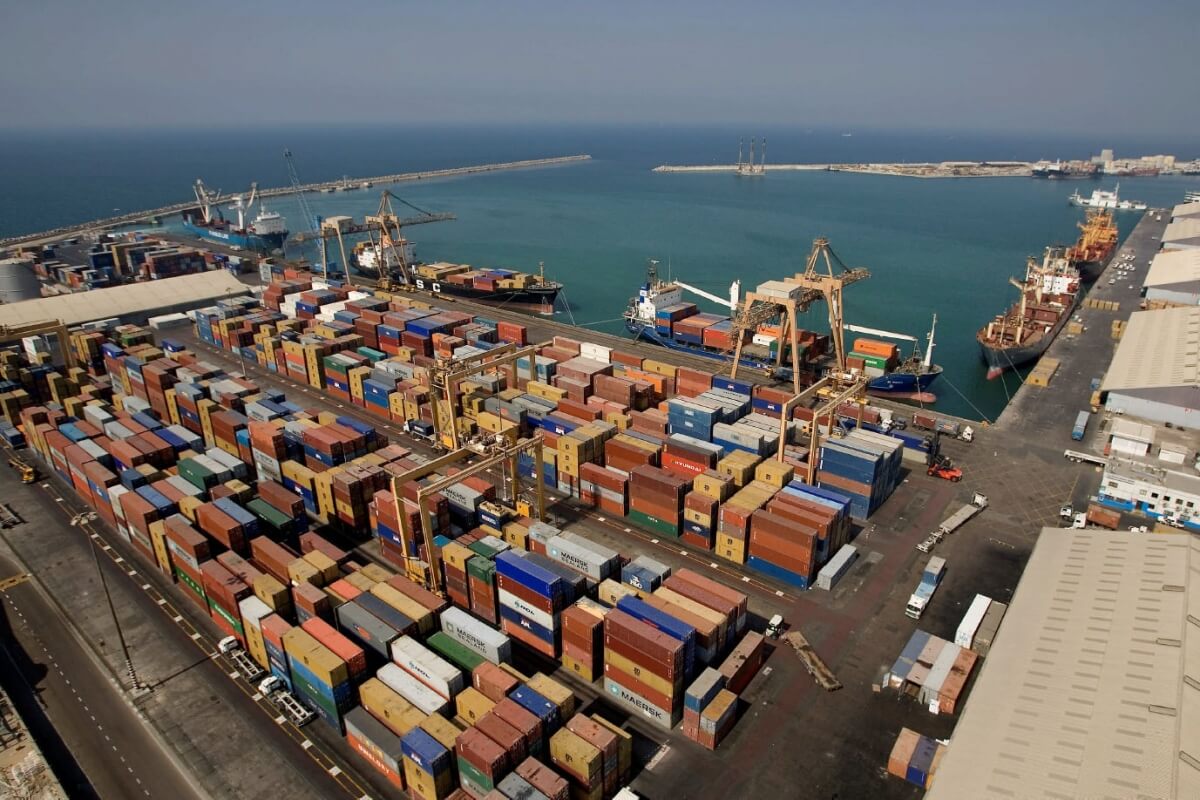 Sharjah maritime port view